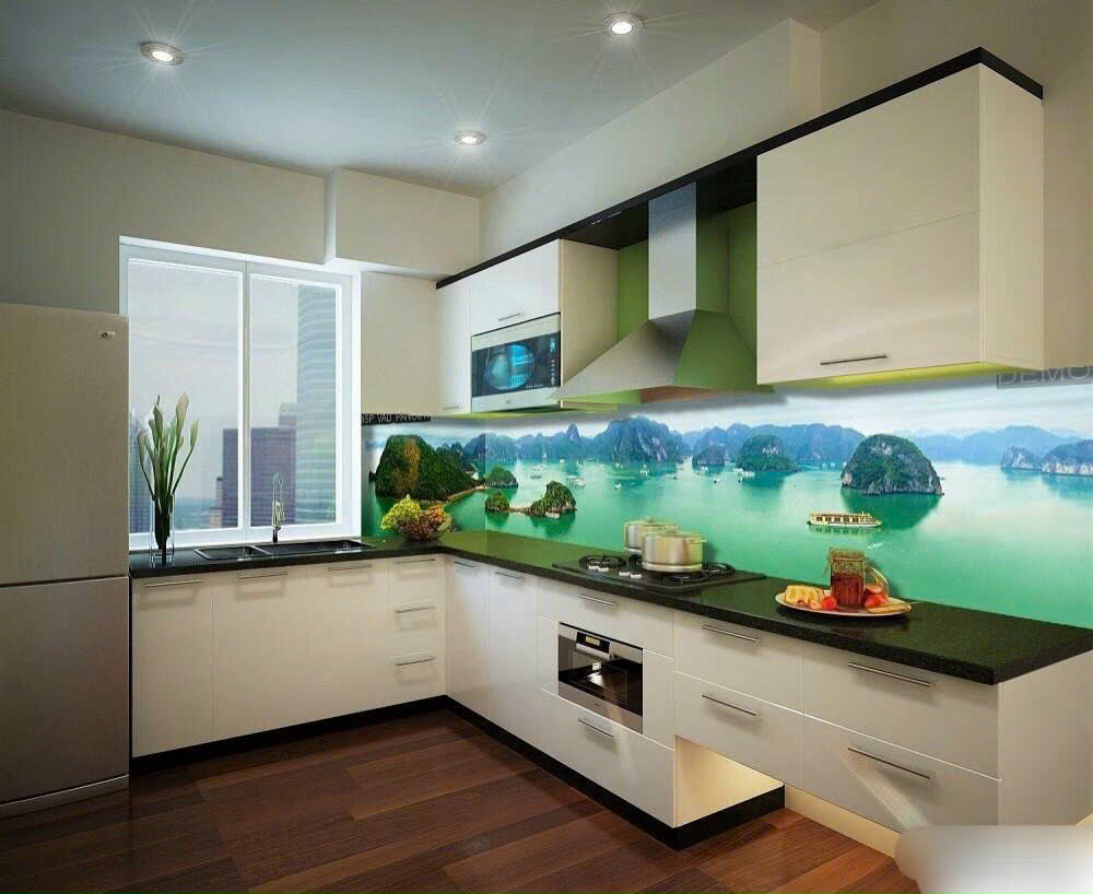 Kính ốp bếp K03